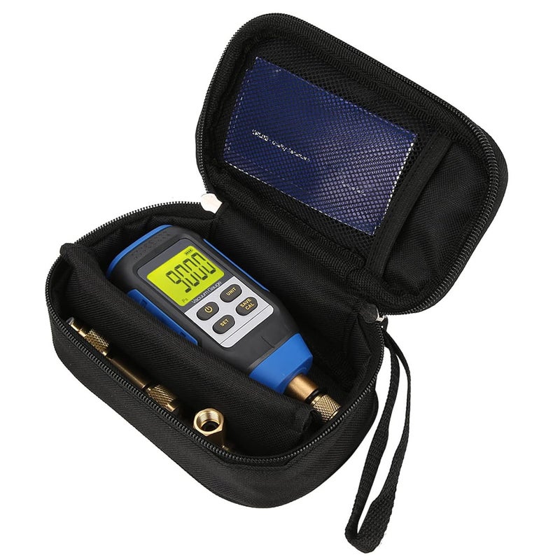 POCREATION Digital Vacuum Gauge VMV-1, High Precision Vacuum Pressure Monitor, 14 PSI Max, -5°C to 50°C Operating Range - Image 1